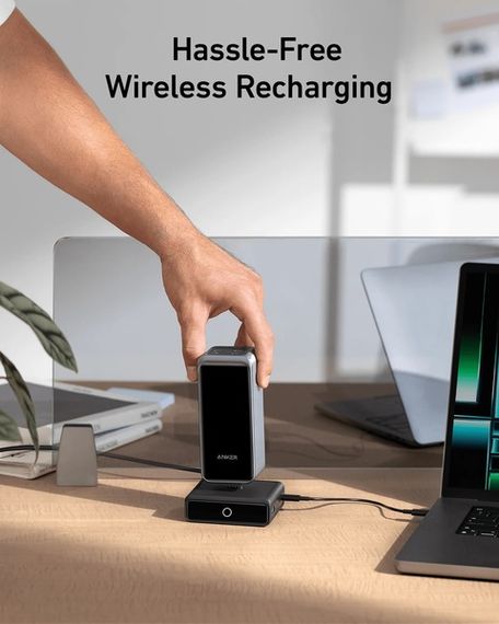 Мережевий зарядний пристрій Anker Charging Base for Anker Prime 100W Black | Зображення 2