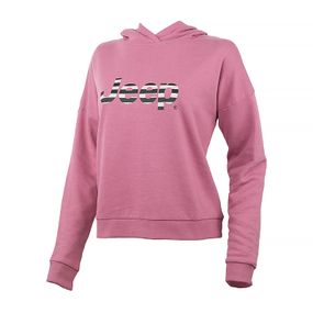 Толстовка JEEP HOODED CROPPED SWEATSHIRT Striped Print