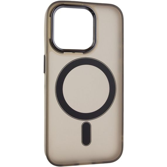 Чохол TPU+PC Lily with MagSafe для Apple iPhone 15 Pro (6.1") Dark Gray | Зображення 1