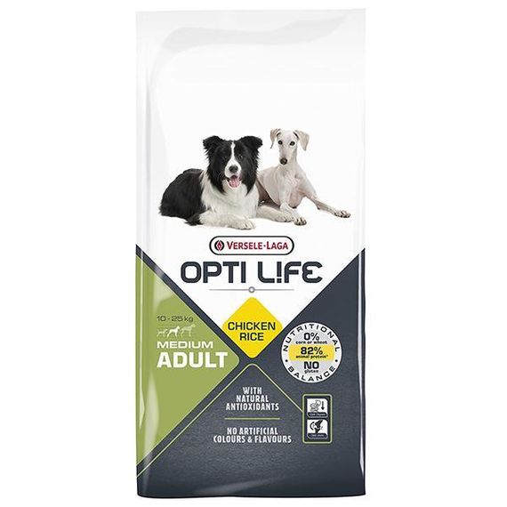 Сухий корм Opti Life Adult Medium Опти Лайф суперпреміум для собак середніх порід 12,5 кг