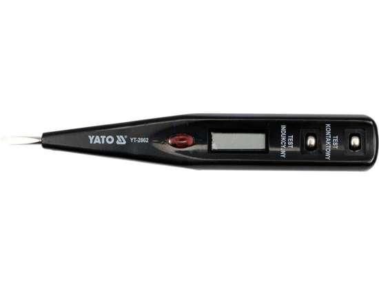 Індикатор напруги цифровий 12-250V LCD YATO Польща YT-2862