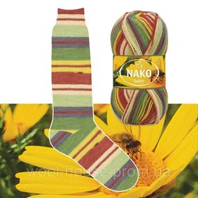 Шкарпеткова пряжа Nako Boho Concept, 82167