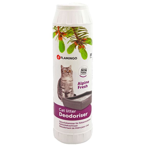 Дезодорант для кошачьего туалета Flamingo Cat Litter Deodoriser, 750 гр