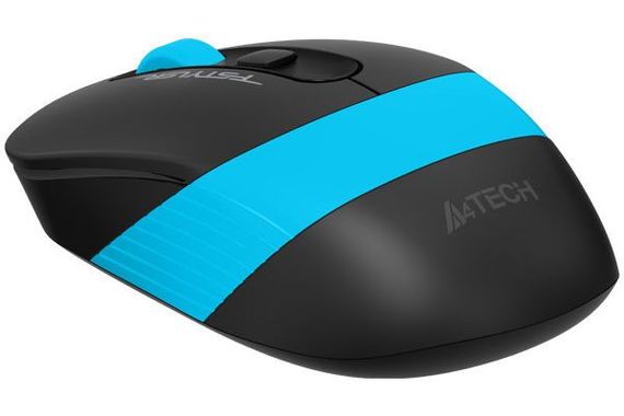 Миша бездротова A4Tech Fstyler FG10 (Blue),  USB, колір чорний+блакитний | Зображення 4