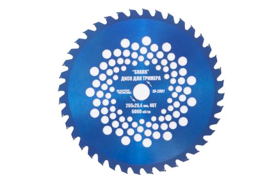 Диск для триммера Mastertool - 255 мм x 40 Т Shark (19-2001)