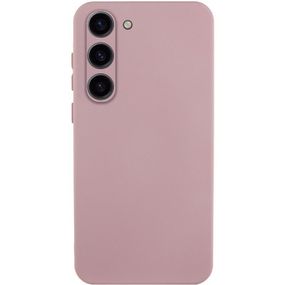 Чохол TPU GETMAN Liquid Silk Full Camera для Samsung Galaxy S23 Рожевий / Pink Sand