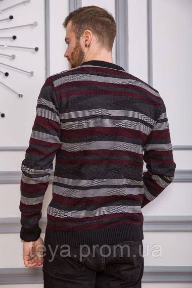 Светр чоловічий колір чорно-бордовий розміри XXL, XL, L FA_001985 | Зображення 3