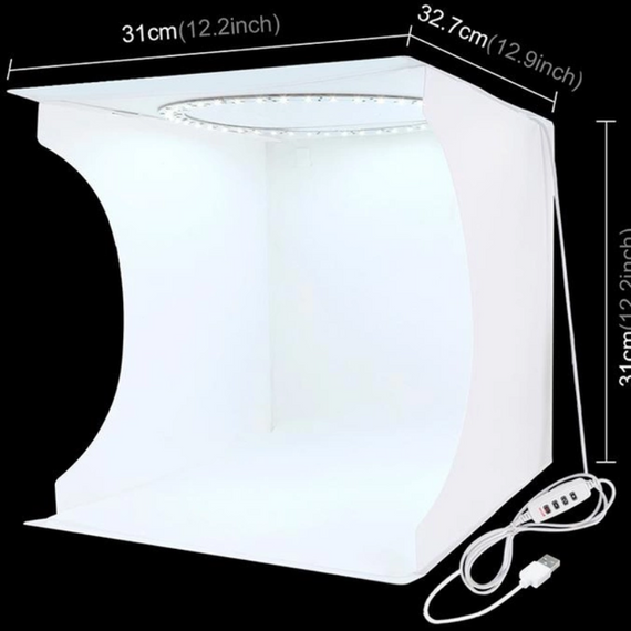 Куб для предметної зйомки, Світловий фотобокс підсвічуванням для предметної зйомки   знижка