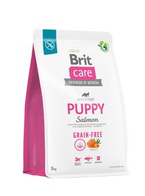 Корм Brit Care Grain Free Puppy Salmon сухий беззерновий з лососем для щенят всіх порід 3 кг