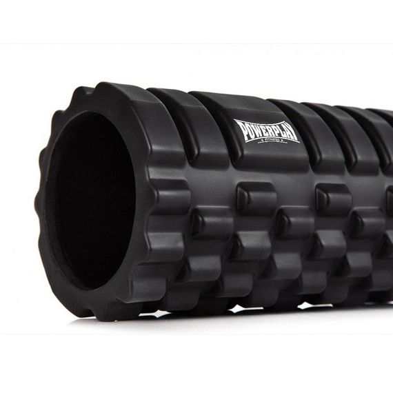 Масажний ролик (роллер) Паверплей 4025 Massage Roller Чорний (33x14см.) | Зображення 1