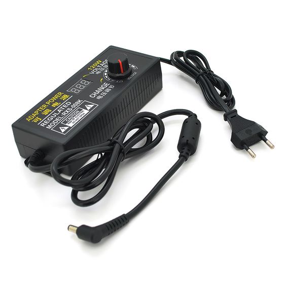 Адаптер живлення NZX-31250 з регулюванням 3-12V 10A, штекер 5,5*2,5, LED - індикація | Зображення 1