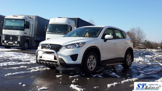 Передняя защита WT021 (нерж.) для Mazda CX-5 2012-2017 гг | Зображення 1