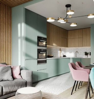 Люстра лофт светодиодная 42W NW BK/G (BL-939С/6) | Зображення 5