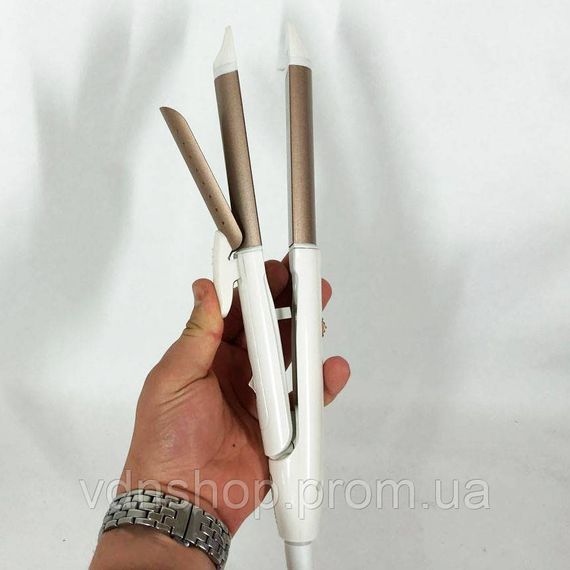 Праска для волосся з індикатором нагріву, Плойка праска гофре випрямляч, Щипці для волосся HO-26 | Зображення 5