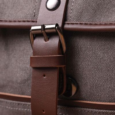 Сумка Vintage Чоловіча з текстилю Сіра (21248) | Зображення 6