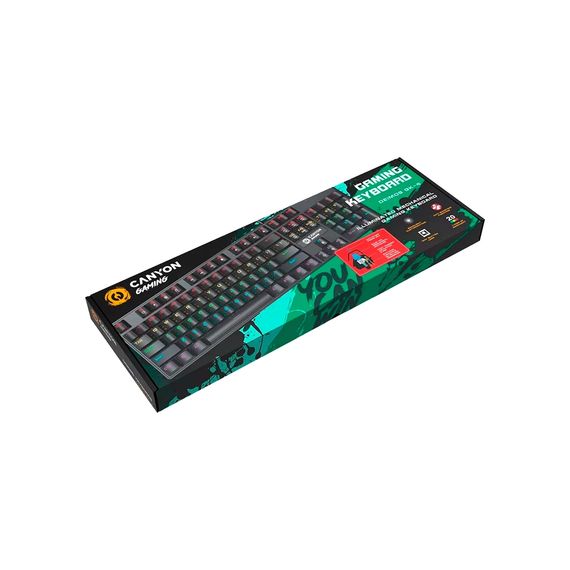 Клавіатура Canyon Deimos GK-4 Rainbow LED USB UA Black (CND-SKB4-US) | Зображення 2