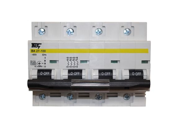 Автоматический выключатель ВА27-100 4Р 125А 10 кА х-ка D Ny95504920 | Зображення 1