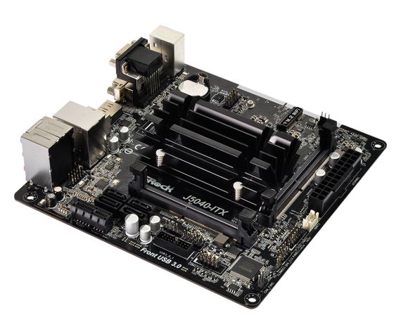 ASRock J5040-ITX (Quad-Core Pentium 3.2GHz, 2xDDR4 SoDIMM, VGA/HDMI/DVI, 1*PCIe, 4xSATAIII, miniITX) | Зображення 2