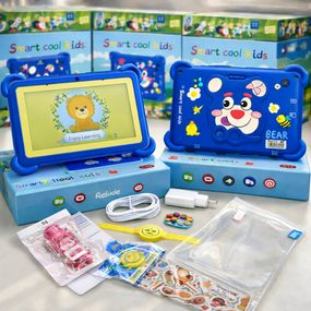 Планшет Smart Cool Kids C12 для дітей, 8 ГБ ОЗУ, 256 ГБ ПЗУ, Android, 7 дюймів синій
