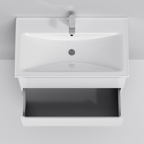 Тумба підвісна AM.PM X - Joy 80 см білий глянець з умивальником (M85-FHX0802-WC0802WG38) | Зображення 5