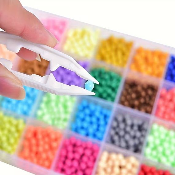 Пинцет пластиковый для бусин PIN-10.3 цвет в ассортименте, 10,3 см | Зображення 4