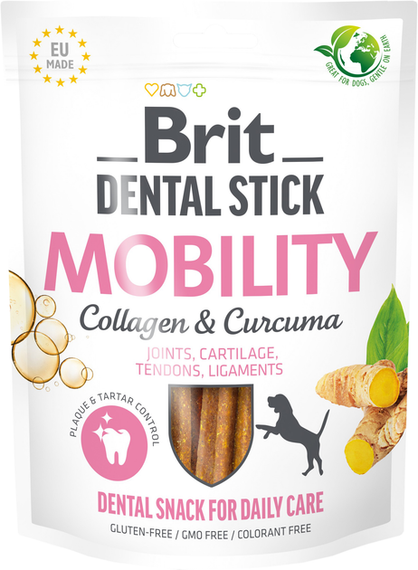 Ласощі для собак Brit Care Dental Stick Mobility для мобільності суглобів, 251г