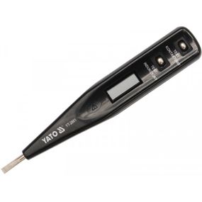 Индикатор напряжения цифровой 12-250V LCD YATO Польша YT-2861