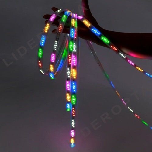 Світлодіодна RGB стрічка 10м, від мережі 220V, різнокольоровий, XPRO, BL-220V-144L-10M (47820-144L_471) | Зображення 3