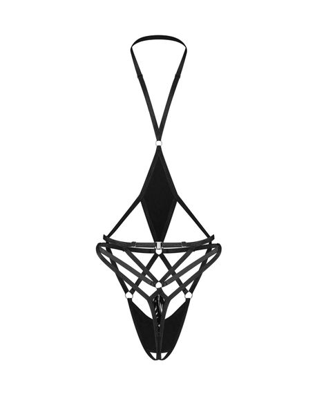 Боді Obsessive Keira Lise crotchless teddy S/M | Зображення 5