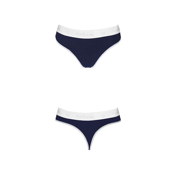 Спортивні трусики-стрінги Passion PS007 PANTIES L, navy blue | Зображення 4