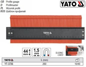 Шаблон профілів YATO Польща l=260 мм YT-3736