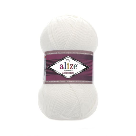 Пряжа Alize SUPERWASH COMFORT 55 алізе супервош 75% вовна 25% поліамід