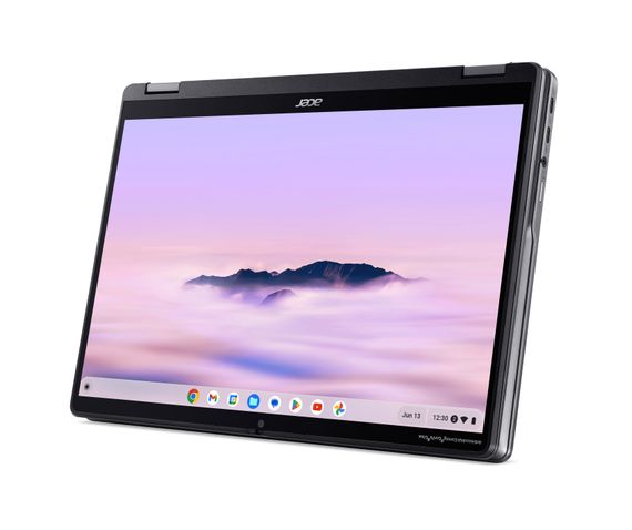Ноутбук Acer Chromebook Plus Spin 514 CP514-4HN 14' WUXGA IPS Touch, Intel 3-100U, 8GB, F256GB, UMA, ChromeOS, сірий (NX.KYQEU.001) | Зображення 5