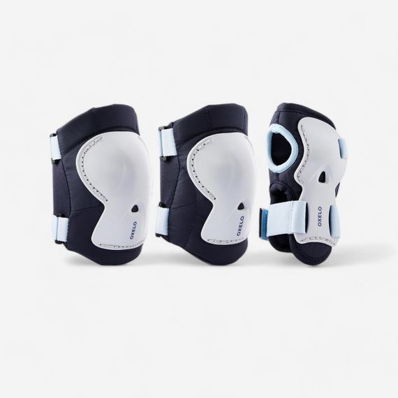 Комплект захисту для катання на роликах/скейтборді/самокаті дитячий Play синій - S