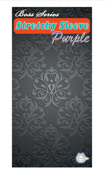 Насадка стимулирующая BOSS Stretchy Sleeve Purple sexstyle | Зображення 1