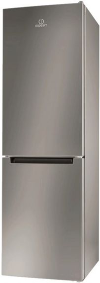 Холодильник з нижньою морозильною камерою Indesit LI8S1ES, 2 двері,  213л,  90л, A+, ST, Сріблястий (LI8S1ES)