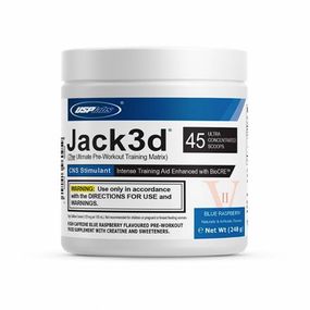 Передтренувальний комплекс USP Labs Jack3d V2 248 g (Blue raspberry)