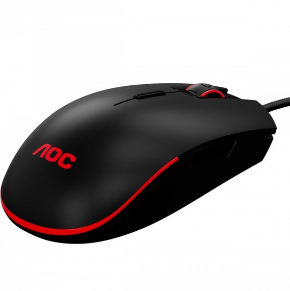 Мишка AOC GM500 ігрова, 5000dpi., 8кн., RGB PMW3325 чорна | Зображення 2