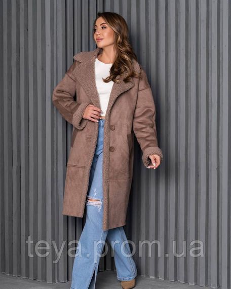 Пальто колір коричневий розміри S, XL, L, M FI_008884