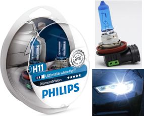 12362DVS2 (PHILIPS) H11 Diamond Vision 12V 55W PGJ19-2 SP 2 pc.