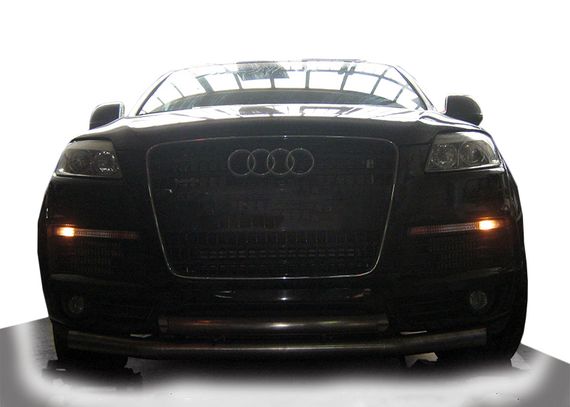 Передній захист ST014 (нерж.) d60/60 для Ауди Q7 2005-2015 рр