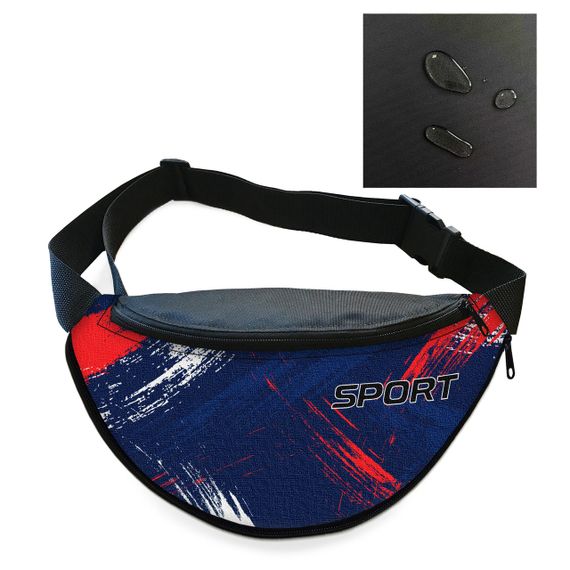 Сумка-бананка мужская/женская Sport 32×16 см с расширителем поясная сумка или сумка через плечо (02898) | Зображення 1