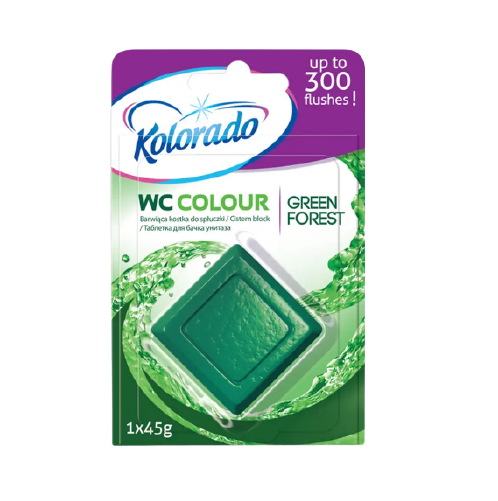Таблетка для бачка унітазу WC Colour зелений KOLORADO