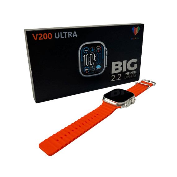 Смарт часы BIG V200 Ultra IP65 Gold Orange | Зображення 1
