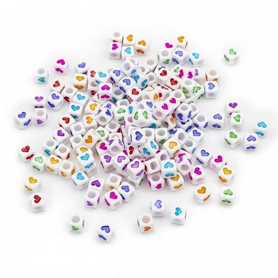 Декоративные бусинки для творчества Кубики Dom Busin УТ100030757 в упаковке 150 штук