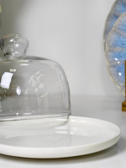 Тортовниця OLens White kitchen 8030-321 20.5х22 см біла | Зображення 2