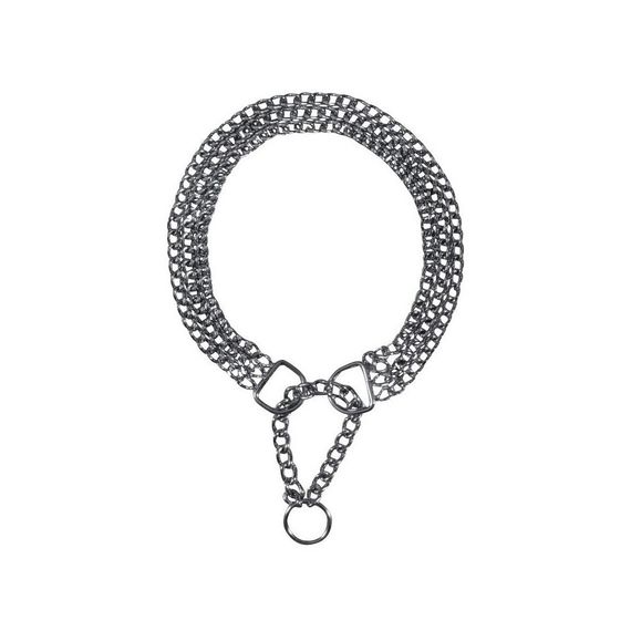 Нашийник-зашморг Trixie для собак потрійний хромований розмір L 50 см/2,5 мм