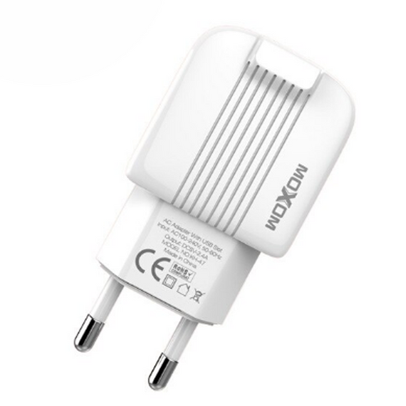 Мережевий зарядний пристрій Moxom KH-47 2USB 2.4 A | Зображення 1