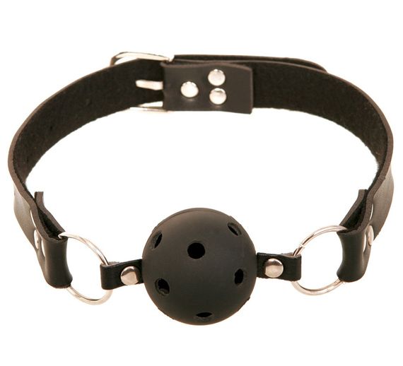 Кляп FFS Breathable Ball Gag Black Sex Aura | Зображення 1