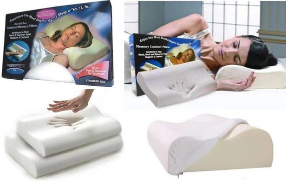 Ортопедична подушка з пам'яттю Memory pillow (меморі пілоу) | Зображення 3